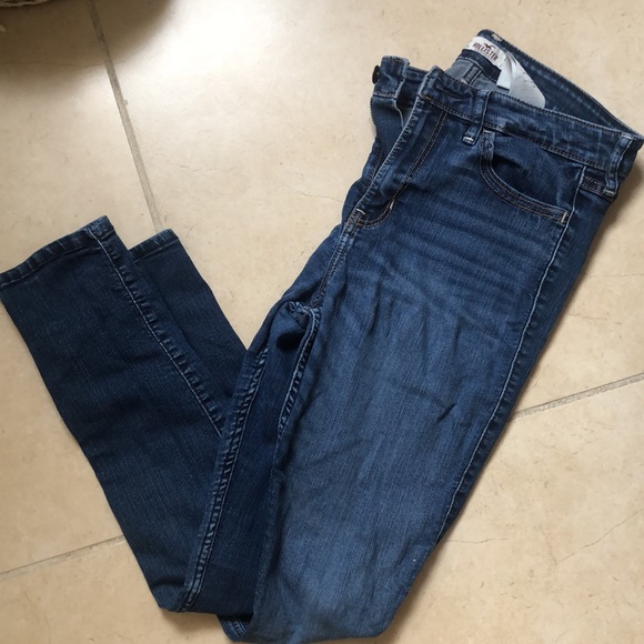 HOLLISTER HIGH RISE SKINNY DARK BLUE (7S W28 L29) - Picture 3 of 4